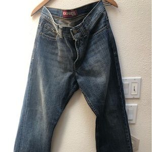 Express Jeans Blake loose fit boot cut Denim Blue Jeans. 29x30